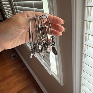 Alex and Ani Silver Charm Bracelets